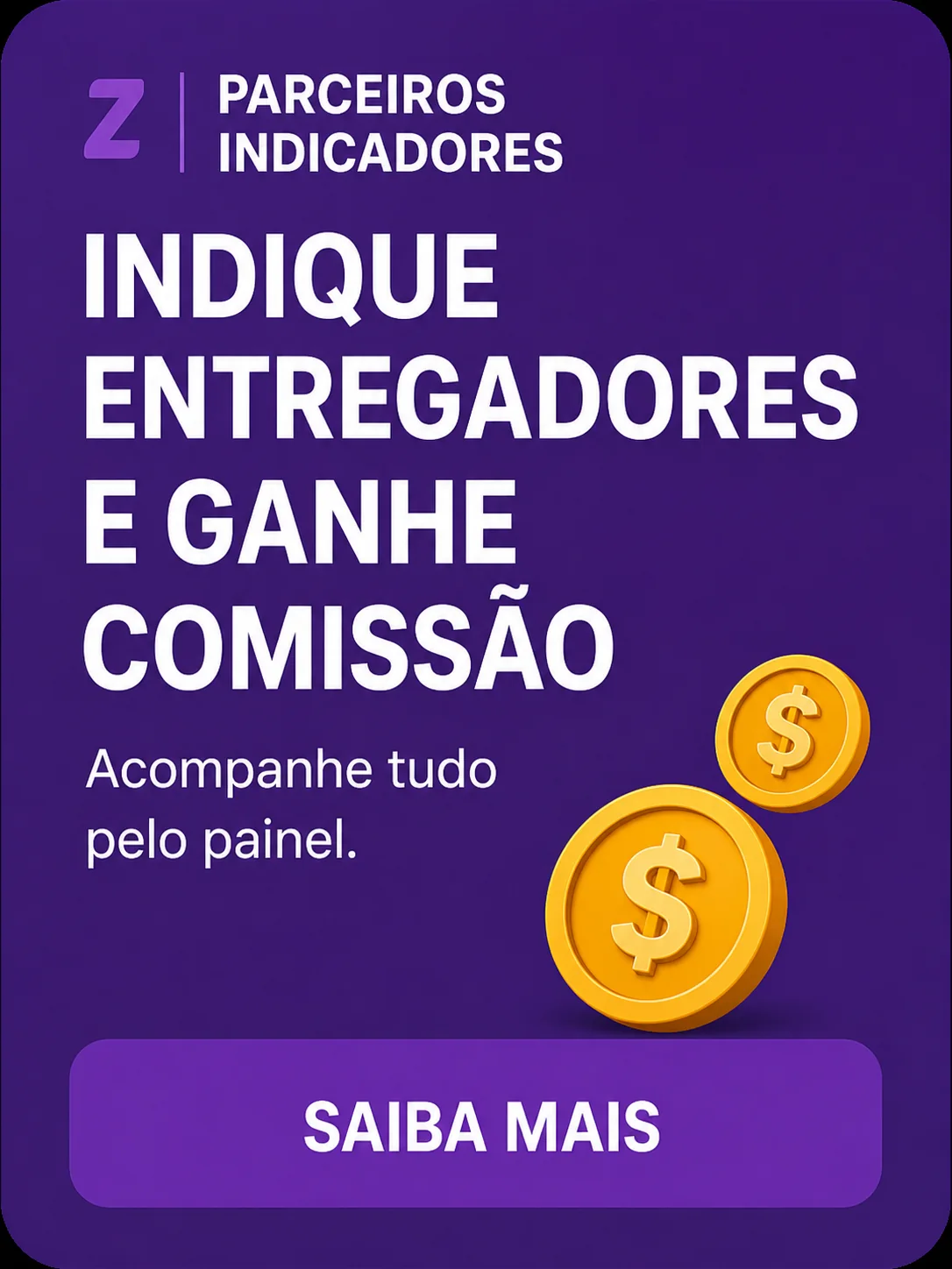 Parceiro indicador Zikes acompanhando comissão pelo painel